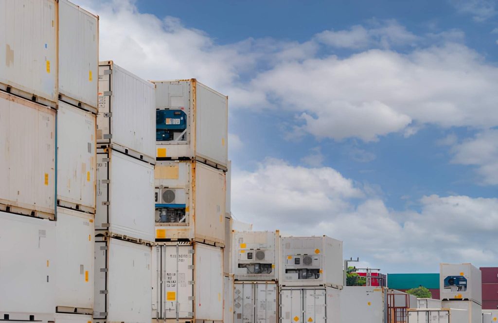 Reefer container shipping temperature control system